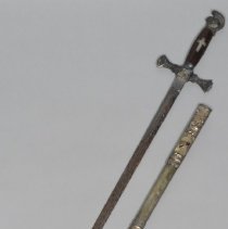 Mason's sword and scabbard belonging to H.M. Teller