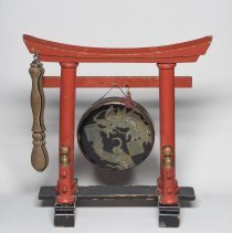 Ceremonial gong with striker, used by Rotary Club of Littleton; c.1920