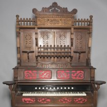 Parlor organ used at First Presbyterian Church of Littleton; c.1891