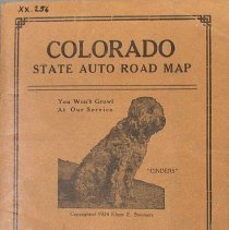 XX-0256, "Colorado State Auto Road Map", 1924