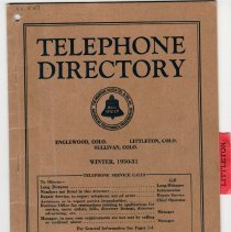 XX-0553, Telephone Directory, Winter, 1930-31