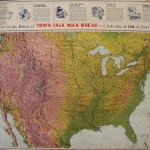 XX-1109, Map, "Town Talk Milk Bread", c.1930