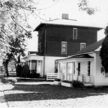 View of houses at 5611 & 5621 South Nevada, Littleton, 1973