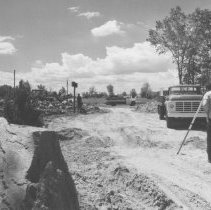 Construction of Gallup Park flower garden, Summer, 1976
