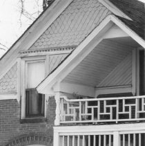 Close-up, right front view of Stone House, 2546 West Alamo, Littleton, 1971