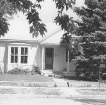Center front view of house at 5870 S. Curtice St., Littleton, 1972