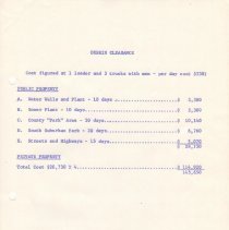 Report estimating damage caused by 1965 flood; 17 June, 1965