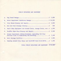 Report estimating damage caused by 1965 flood; 17 June, 1965