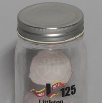 Jar; commemorative jar for City of Littleton's 125 anniversary; 2015.