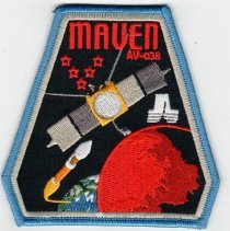 Insignia Patch; MAVEN satellite mission patch; 2013.