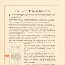Leyner Tractor Linapede booklet; c.1919.