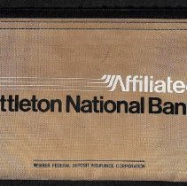 Small bank deposit bag from Littleton National Bank; unknown date.