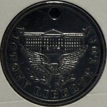 Commemorative medal given for participation in Liberty Loan drive; c.1919.