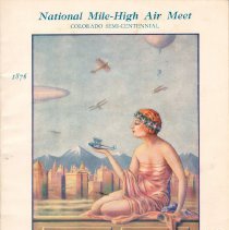 National Mile-High Air Meet program; 1926.