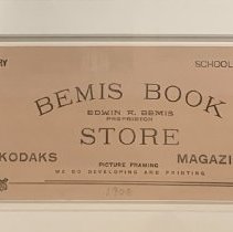 Bemis Book Store; blotter.