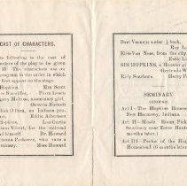 Interior pages of "Sis Hopkins" program; 1903.