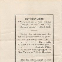 Back of "Sis Hopkins" program; 1903.