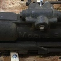 Percussive mining drill, model 5c, manufactured by Leyner Engineering.