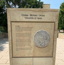 WWII Memorial, Littleton, CBI Theater plinth, 2021