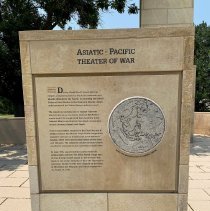 WWII Memorial, Littleton, AP Theater plinth, 2021