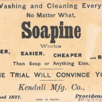 Soapine Trade Card with Camels and  Pyramids