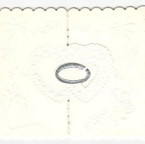 Gatefolded wedding invitation, 1972 - Closed/Exterior