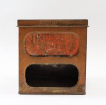 Storage box, front view
