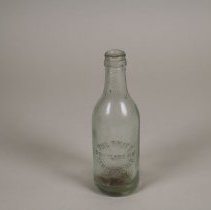 Clear glass Fritz Bottling Company bottle; unknown date.