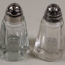 Salt and pepper shakers from Hudson home or Country Kitchen; unknown date.
