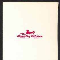 Country Kitchen menu; unknown date.