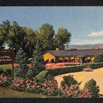 Postcard with color image of The Country Kitchen; unknown date.