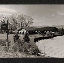 Postcard with black and white image of The Country Kitchen; unknown date.