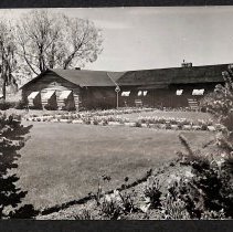 Postcard with black and white image of The Country Kitchen; unknown date.