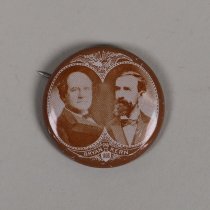 Reproduction Bryan and Kern presidential campaign button; 1972.