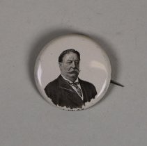 Reproduction William H. Taft presidential campaign button; 1972.