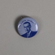 Reproduction Woodrow Wilson presidential campaign button; c.1970.