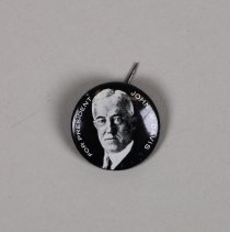 Reproduction John W. Davis presidential campaign button; 1968.