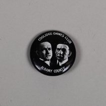 Reproduction Coolidge and Dawes presidential campaign button; 1968.