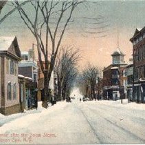 Milton Avenue after the Snow Storm, Ballston Spa, NY
