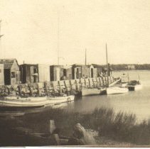 Island Wharf during scallop se