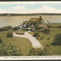3878. Townsend Davis Cottage and The Harbor from Hotel Sippican, Marion, Mass.