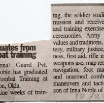 Noble graduates from basic training