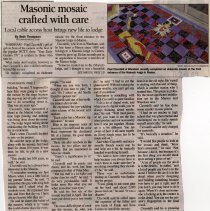 Masonic mosaic crafted with care