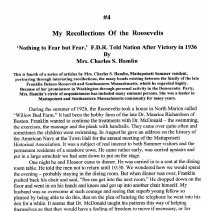 My Recollections of the Roosevelts