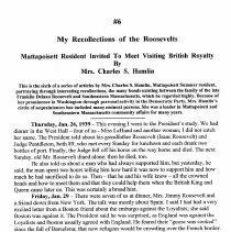 My Recollections of the Roosevelts