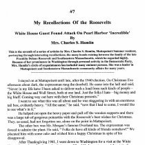 My Recollections of the Roosevelts