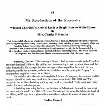 My Recollections of the Roosevelts