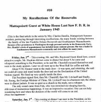 My Recollections of the Roosevelts