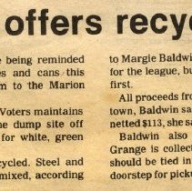 Marion Offers Recycling
