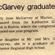 McGarvey graduates